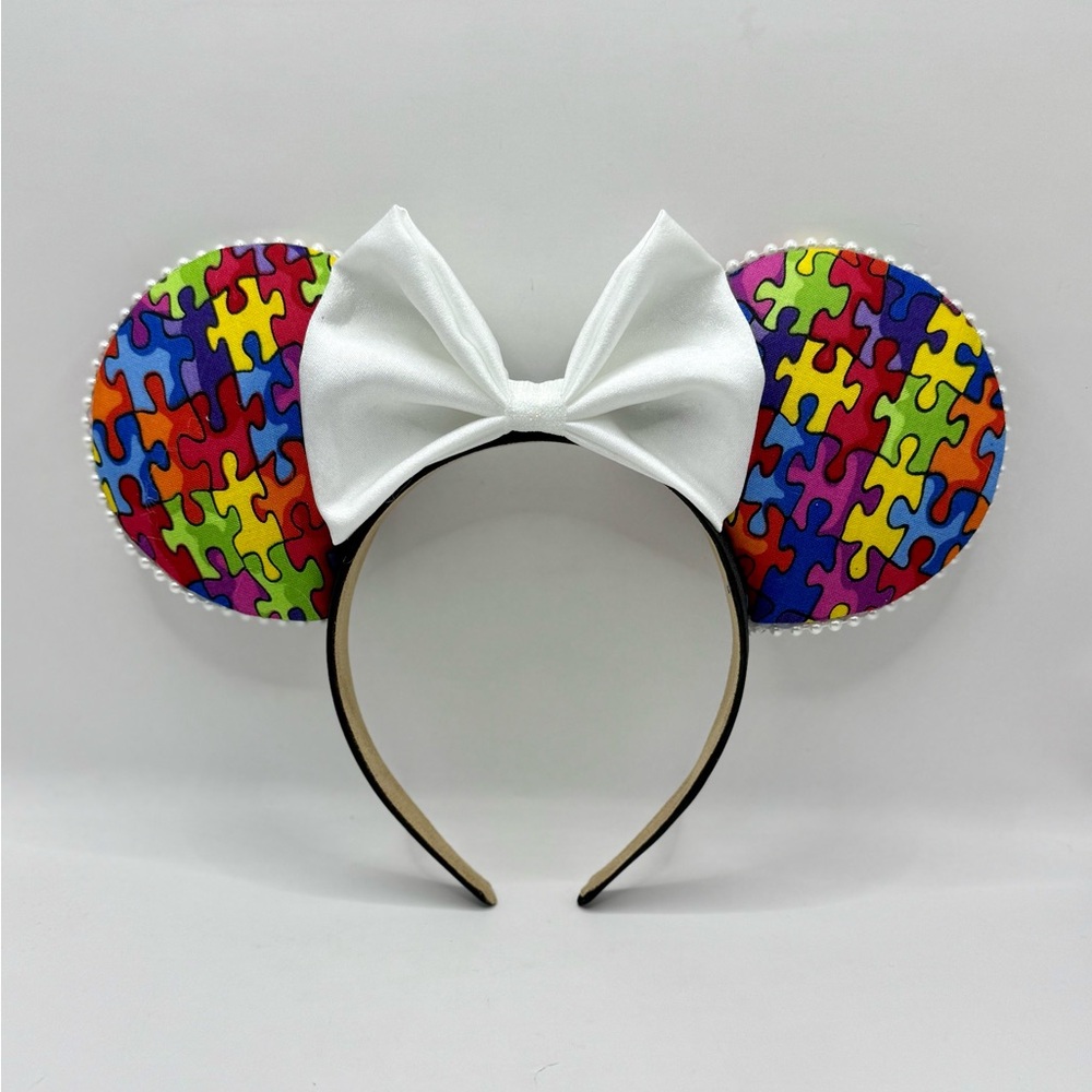 Autism Awareness Handcrafted Minnie Ears